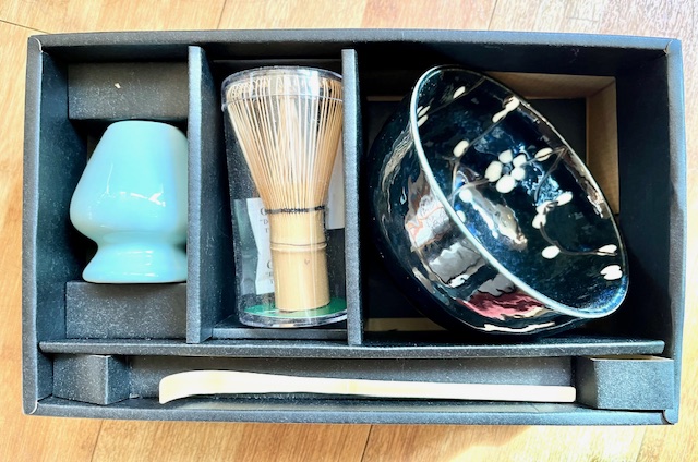 Matcha Set 4-teilig Kirschblüte Blau